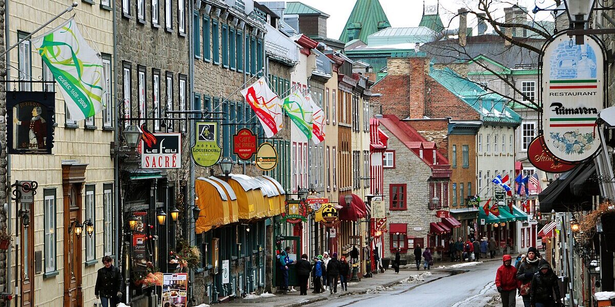 This is an image of a Rue St. Louis in Quebec City.