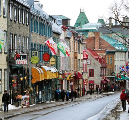 This is an image of a Rue St. Louis in Quebec City.