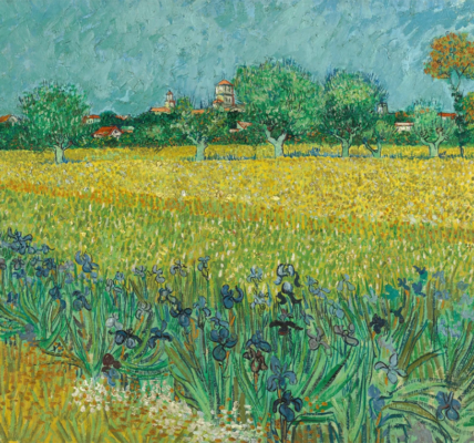 Van Gogh's painting depicting a field of Irises