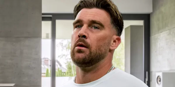 travis kelce looking particularly hungry