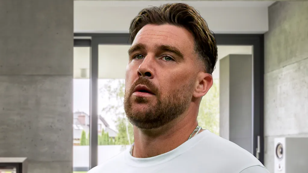 travis kelce looking particularly hungry