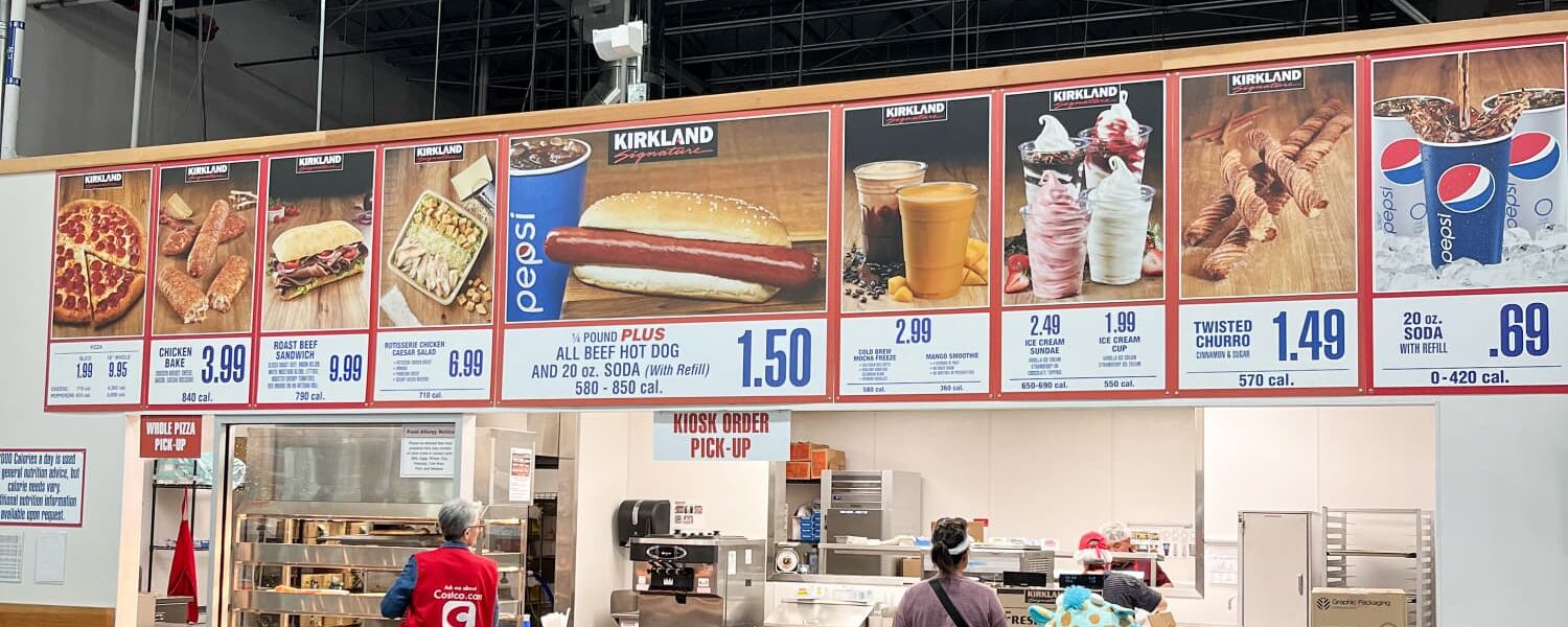 This is an image of a Costco Food Court.