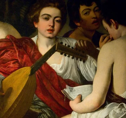 This image is of the painting, "The Musicians".