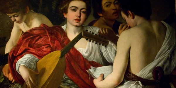 This image is of the painting, "The Musicians".