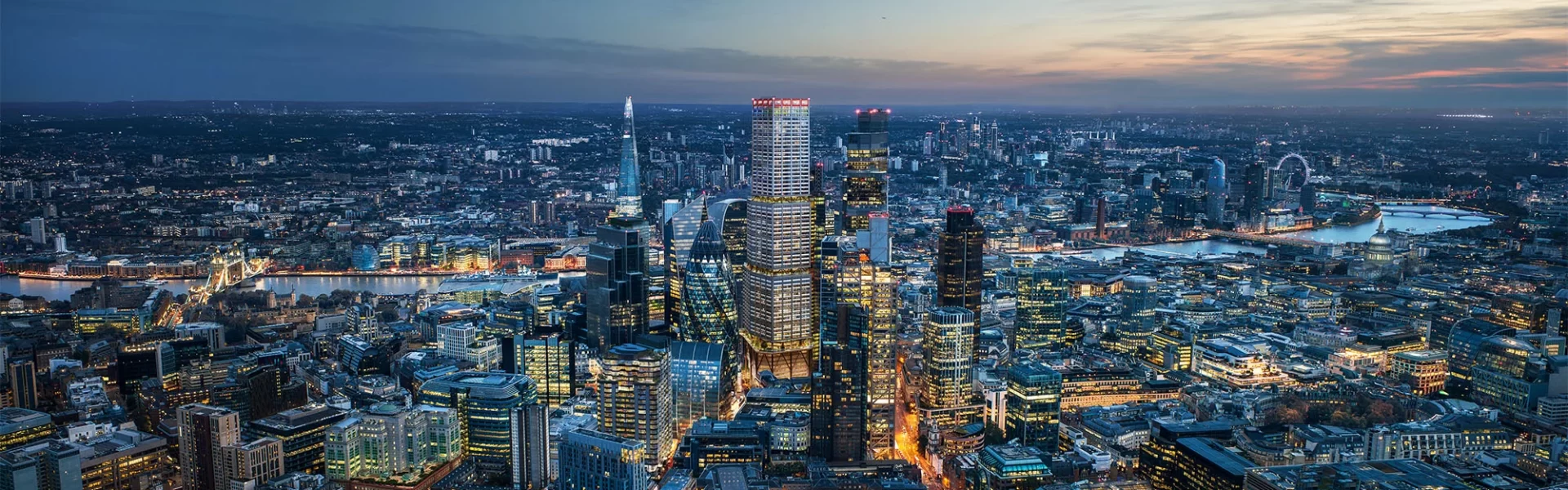 1 Undershaft is seen in the center of a render showing its location.