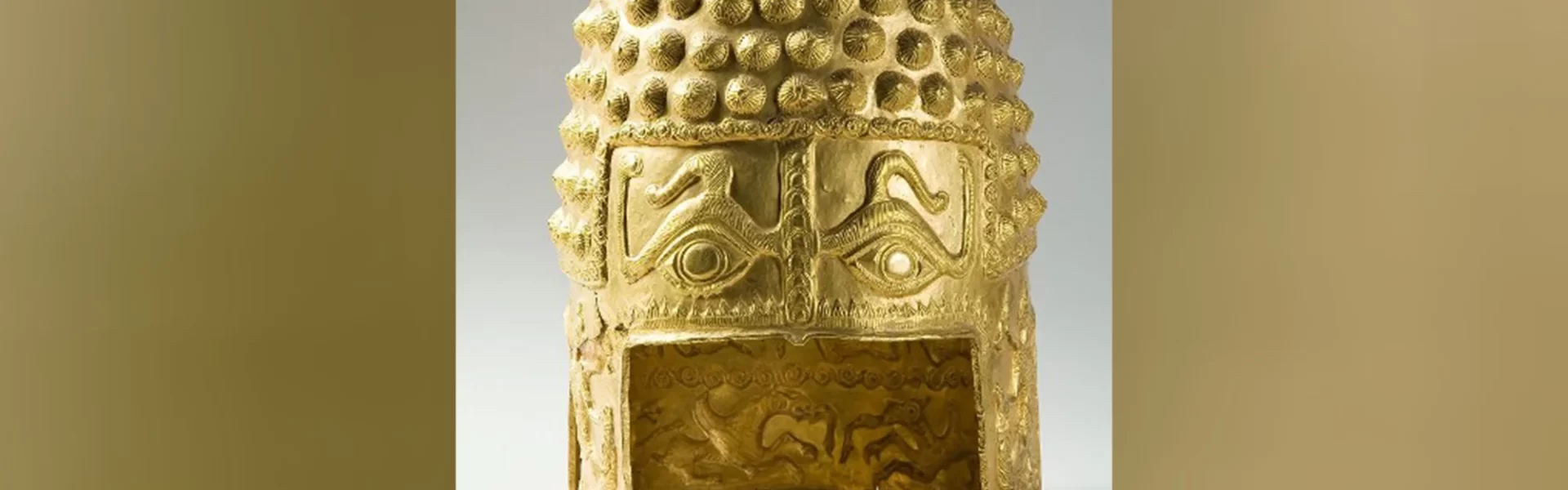 2,500-year-old gold helmet