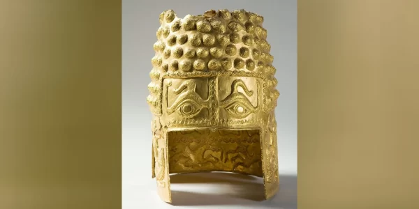 2,500-year-old gold helmet